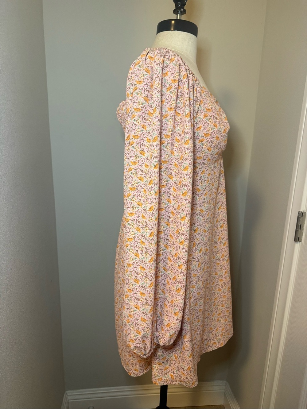 Wayf Pink Floral Long-Sleeve Dress - Picture 3 of 6